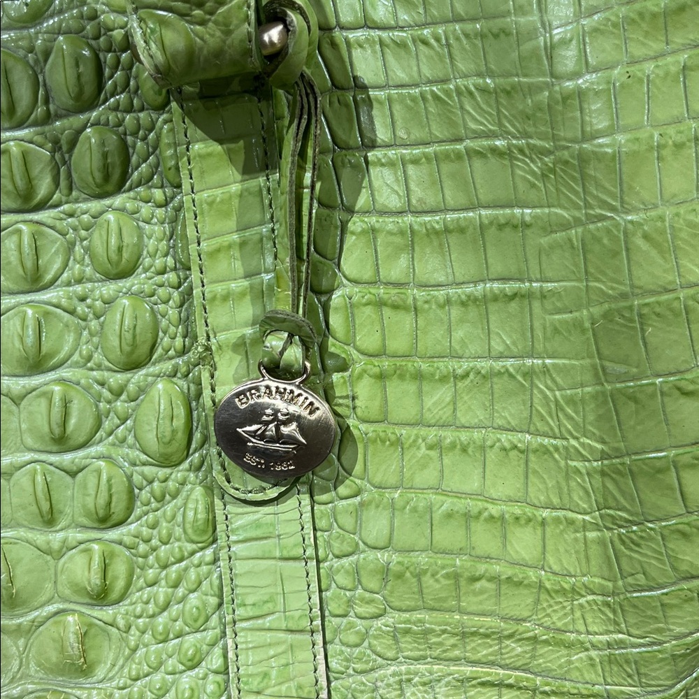 Brahmin lime green overnight bag - Picture 8 of 13